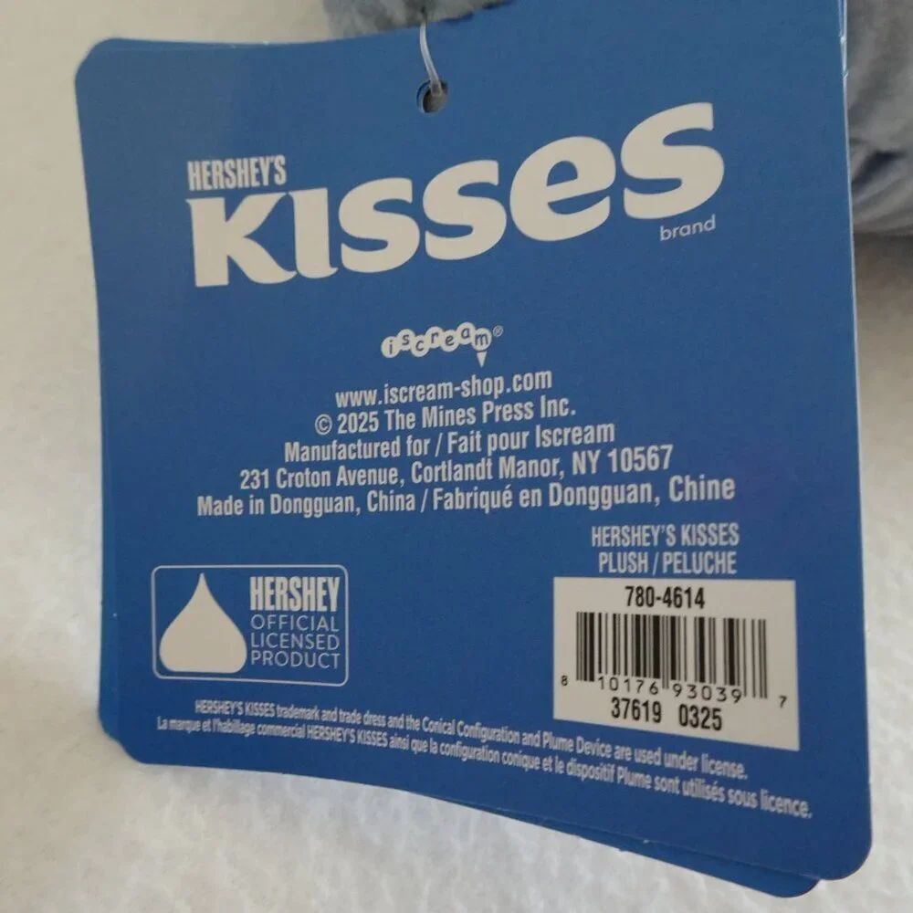 Hershey's Kisses Throw Pillow Mini Plush Candy Pieces Inside Iscream Zipper